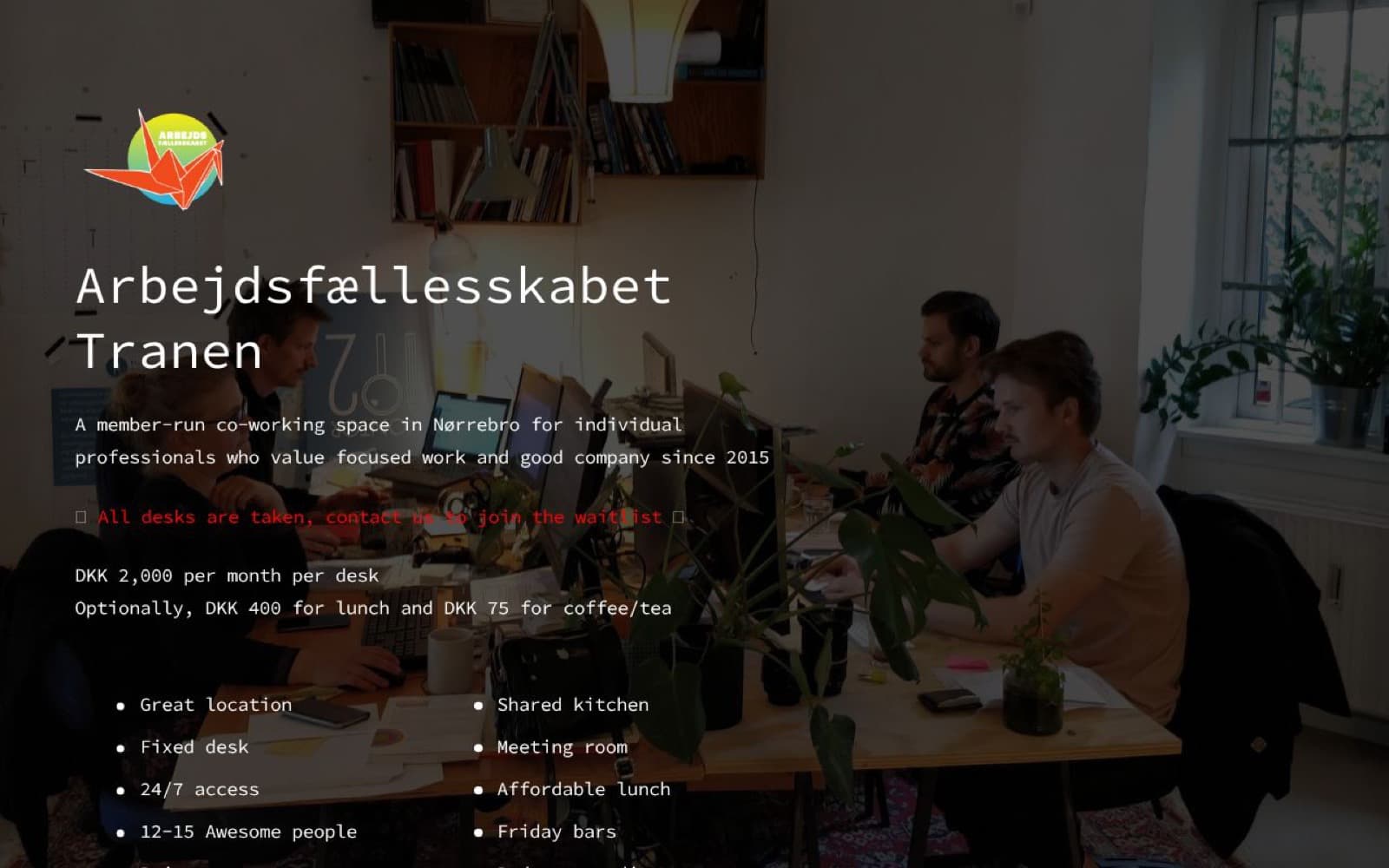 Arbejdsfællesskabet Tranen — Salle de réunion, vue 1